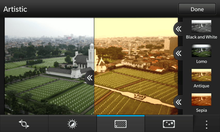 Contoh lain penggunaan slide (Sepia) yang bisa dislide