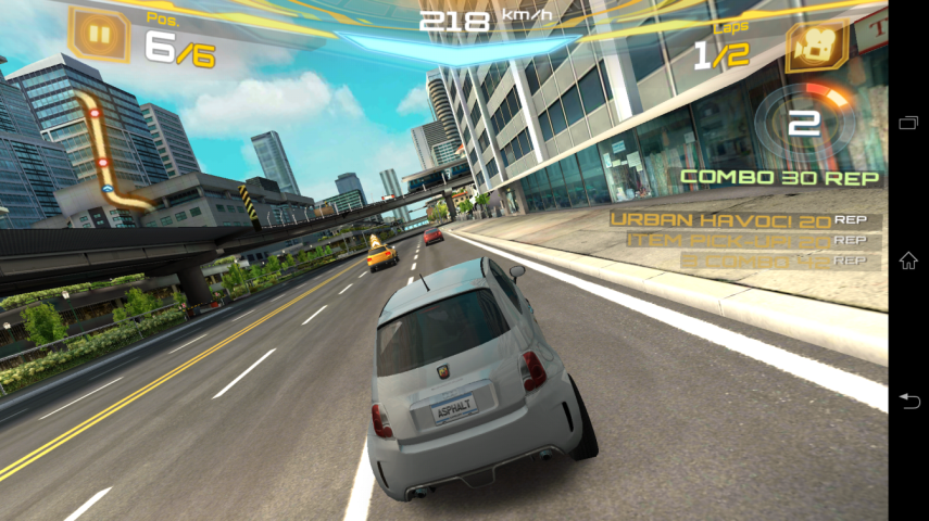 Asphalt 7. Game experience di Z Ultra sekenceng gamenya.