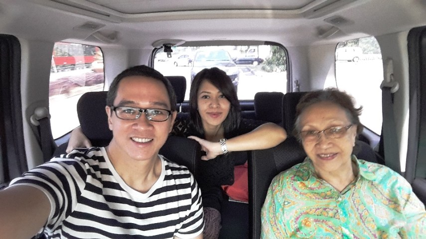 Selfie para penumpang Serena