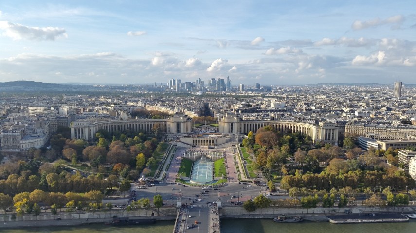 Pemandangan dari puncak Eiffel Tower